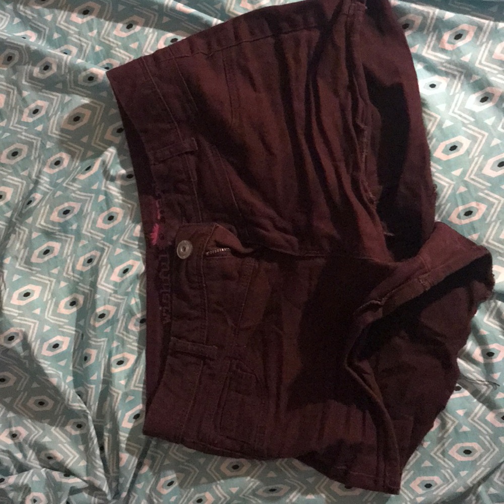 Wishful Park Maroon/deep purple colored Shorts .